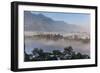 View of Champa Devi, a sacred mountain from Sneha's Care, Bhaisipati, Kathmandu, Nepal, Himalayas,-Thomas L. Kelly-Framed Photographic Print