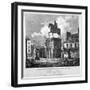 View of Charing Cross, Showing the Statue of King Charles I, Westminster, London, 1817-JC Varrall-Framed Giclee Print