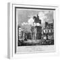 View of Charing Cross, Showing the Statue of King Charles I, Westminster, London, 1817-JC Varrall-Framed Giclee Print