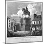 View of Charing Cross, Showing the Statue of King Charles I, Westminster, London, 1817-JC Varrall-Mounted Giclee Print