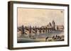 View of Charles Bridge from Kampa Island, Prague, C.1810-null-Framed Giclee Print