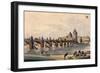 View of Charles Bridge from Kampa Island, Prague, C.1810-null-Framed Giclee Print