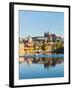 View of Charles Bridge over Vltava River and Gradchany (Prague Castle) and St. Vitus Cathedral-f9photos-Framed Photographic Print