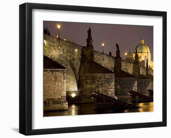 View of Charles Bridge, Prague, Czech Republic-Carlos Sanchez Pereyra-Framed Photographic Print