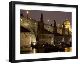 View of Charles Bridge, Prague, Czech Republic-Carlos Sanchez Pereyra-Framed Photographic Print