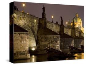 View of Charles Bridge, Prague, Czech Republic-Carlos Sanchez Pereyra-Stretched Canvas