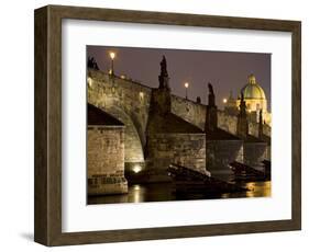 View of Charles Bridge, Prague, Czech Republic-Carlos Sanchez Pereyra-Framed Photographic Print