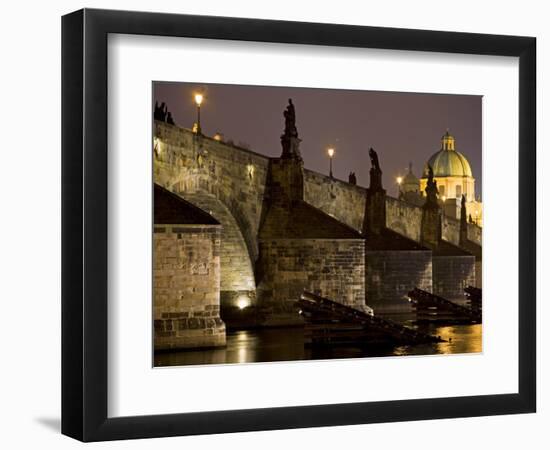 View of Charles Bridge, Prague, Czech Republic-Carlos Sanchez Pereyra-Framed Photographic Print