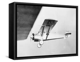 View of Charles Lindberg's Plane-null-Framed Stretched Canvas