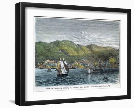 View of Charlotte Amalie, St Thomas, West Indies, C1880-null-Framed Giclee Print