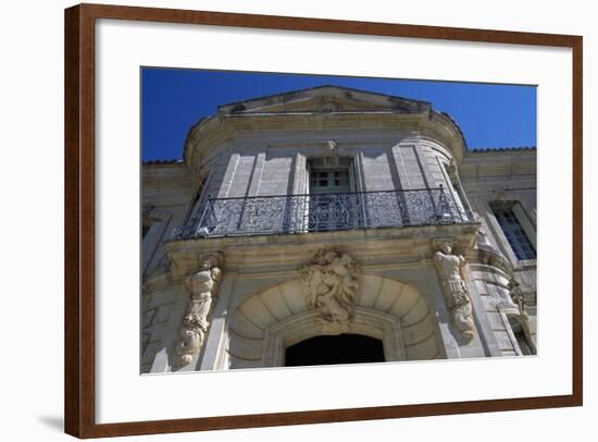 View of Chateau D'Angarran's Main Facade, Near Laverune, Languedoc-Roussillon, France-null-Framed Giclee Print