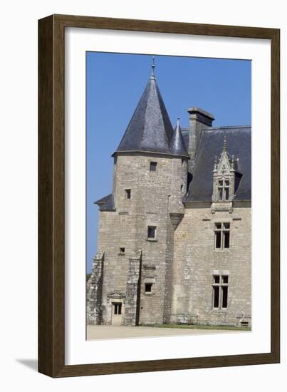 View of Chateau De Beaumanoir, Le Leslay, Brittany, France-null-Framed Giclee Print