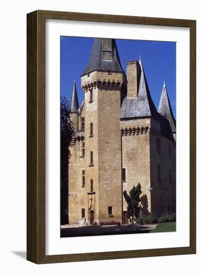 View of Chateau De Clerans, Saint-Leon-Sur-Vezere, Aquitaine, France, 16th Century-null-Framed Giclee Print