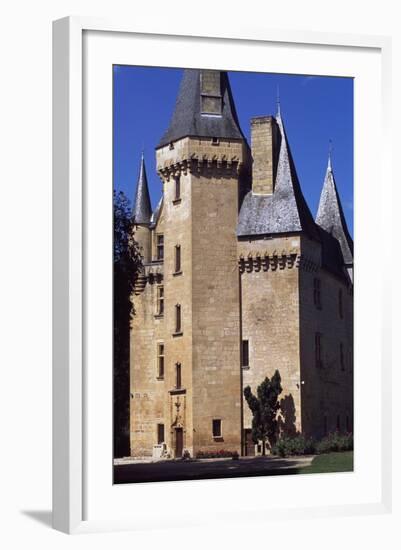 View of Chateau De Clerans, Saint-Leon-Sur-Vezere, Aquitaine, France, 16th Century-null-Framed Giclee Print