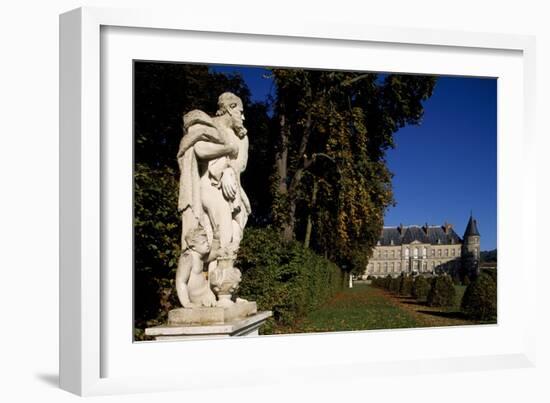 View of Chateau De Craon from Park, 1720-1732-Germain Boffrand-Framed Giclee Print