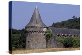 View of Chateau De Landal, Broualan, Brittany, France 15th-19th Century-null-Stretched Canvas