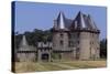 View of Chateau De Landal, Broualan, Brittany, France 15th-19th Century-null-Stretched Canvas