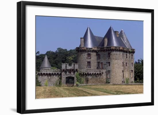 View of Chateau De Landal, Broualan, Brittany, France 15th-19th Century-null-Framed Giclee Print