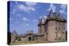 View of Chateau De Landal, Broualan, Brittany, France 15th-19th Century-null-Stretched Canvas
