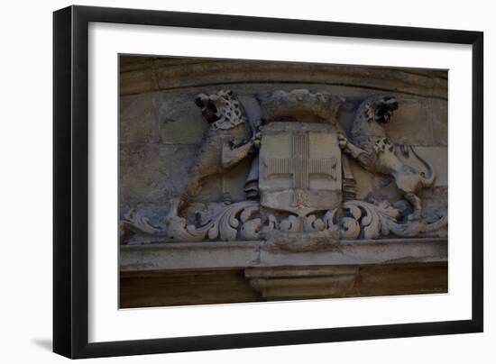 View of Chateau De Medan, Ile-De-France, France 15th-19th Century-null-Framed Giclee Print