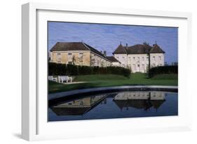 View of Chateau De Moncley, 1778-1790-Claude Bertrand-Framed Giclee Print