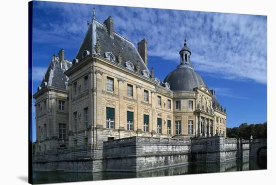 View of Chateau of Vaux-Le-Vicomte, 1656-1661-Louis Le Vau-Stretched Canvas