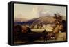 View of Chatsworth-Samuel A. Rayner-Framed Stretched Canvas