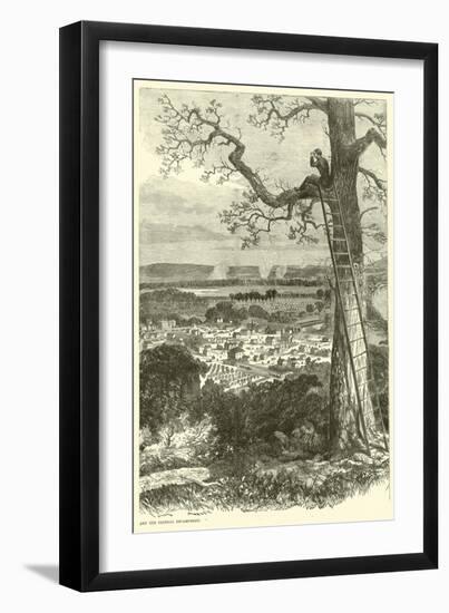 View of Chattanooga and the Federal Encampment, November 1863-null-Framed Giclee Print