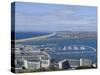 View of Chesil Beach from the Hilltop of the Isle of Portland, Dorset, England, United Kingdom, Eur-Ethel Davies-Stretched Canvas