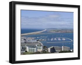 View of Chesil Beach from the Hilltop of the Isle of Portland, Dorset, England, United Kingdom, Eur-Ethel Davies-Framed Photographic Print