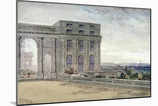 View of Chester Terrace, Regent's Park, London, 1830-Edmund Thomas Parris-Mounted Giclee Print