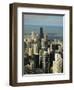 View of Chicago from the Sears Tower Sky Deck, Chicago, Illinois, USA-Robert Harding-Framed Photographic Print