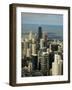 View of Chicago from the Sears Tower Sky Deck, Chicago, Illinois, USA-Robert Harding-Framed Photographic Print