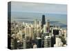 View of Chicago from the Sears Tower Sky Deck, Chicago, Illinois, USA-Robert Harding-Stretched Canvas