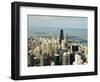 View of Chicago from the Sears Tower Sky Deck, Chicago, Illinois, USA-Robert Harding-Framed Photographic Print