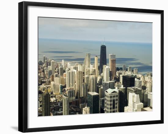 View of Chicago from the Sears Tower Sky Deck, Chicago, Illinois, USA-Robert Harding-Framed Photographic Print