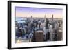 View of Chicago Skyline and Suburbs Looking South in Late Afternoon, Chicago, Illinois, USA-Amanda Hall-Framed Photographic Print