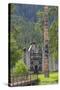 View of Chief Shakes Tribal House, Wrangell, Alaska, USA-Jaynes Gallery-Stretched Canvas