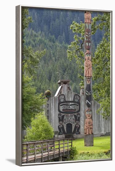 View of Chief Shakes Tribal House, Wrangell, Alaska, USA-Jaynes Gallery-Framed Photographic Print