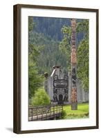 View of Chief Shakes Tribal House, Wrangell, Alaska, USA-Jaynes Gallery-Framed Photographic Print