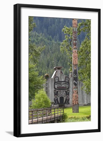 View of Chief Shakes Tribal House, Wrangell, Alaska, USA-Jaynes Gallery-Framed Photographic Print