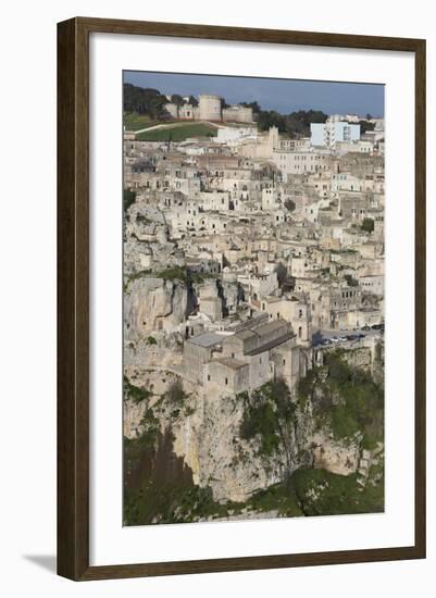 View of Chiesa Di San Pietro Caveoso in the Sassi Area of Matera and the Ravine-Martin-Framed Photographic Print