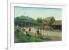 View of Children's Playground at Golden Gate Park - San Francisco, CA-Lantern Press-Framed Art Print