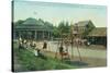 View of Children's Playground at Golden Gate Park - San Francisco, CA-Lantern Press-Stretched Canvas