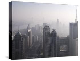 View of China Life Building Looking Towards Nanpu Bridge, Shanghai, China, Asia-Purcell-Holmes-Stretched Canvas