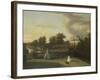 View of Chiswick Villa from a Balcony Above the Cascade with the Lake, 1742-George Lambert-Framed Giclee Print