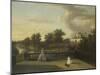 View of Chiswick Villa from a Balcony Above the Cascade with the Lake, 1742-George Lambert-Mounted Giclee Print