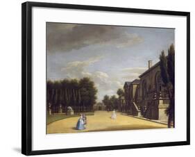 View of Chiswick Villa from the Back to the Inigo Jones Gate, 1742-George Lambert-Framed Giclee Print