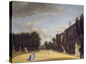 View of Chiswick Villa from the Back to the Inigo Jones Gate, 1742-George Lambert-Stretched Canvas