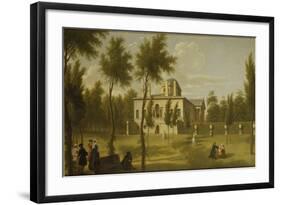 View of Chiswick Villa from the Lawn, C.1735-George Lambert-Framed Giclee Print